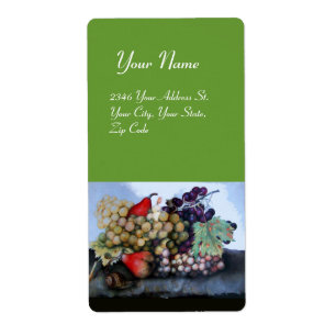 Etiqueta FRUTAS DE TEMPORADA 1 - VACAS Y PERLAS verdes