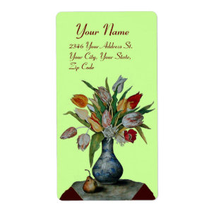 Etiqueta FRUTAS DE TEMPORADA -TULIPS verde