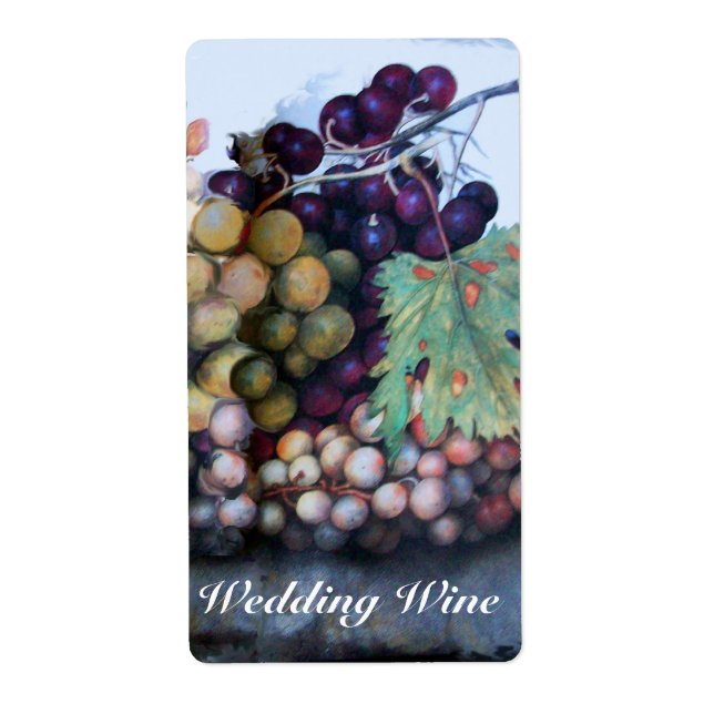 ETIQUETA FRUTAS DE TEMPORADA / VINO BODA DE BLANCO ROJO (Frente)