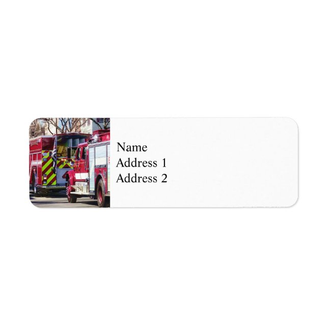 Etiqueta Fuego y rescate (Frente)