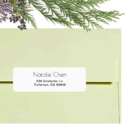 Etiqueta Fuentes elegantes y blancas modernas