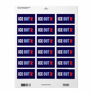 Etiqueta Fuera ICE Anti Trump