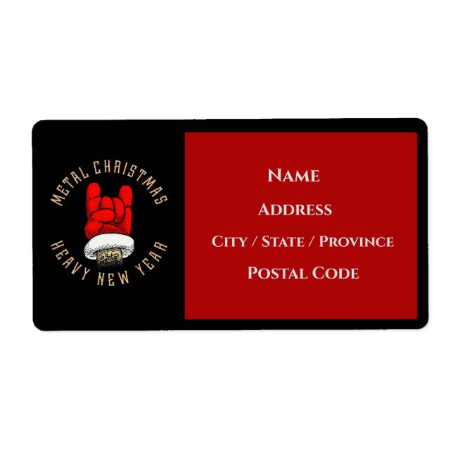 Etiqueta Fuertes Navidades Metalizado (Frente)