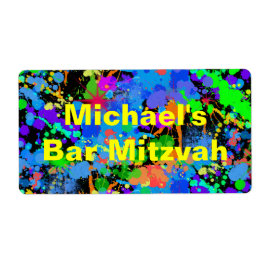 Etiqueta Fun Neon Paint Splatt Water Labs