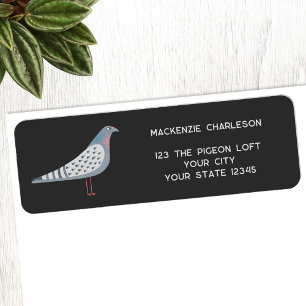 Etiqueta Fun Pigeon Bird Return