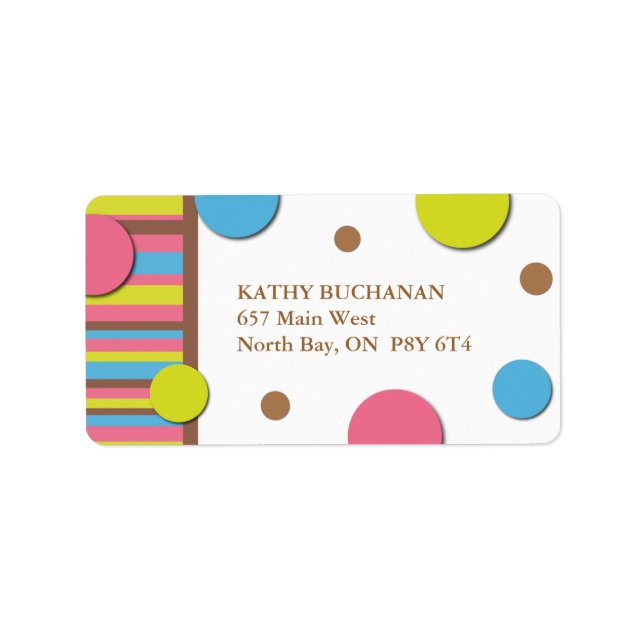 Etiqueta Fun Polk a Dot Address Labs (Frente)
