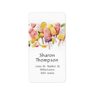 Etiqueta Fun Summer Fuit Popsicles