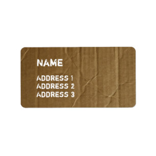 Etiqueta Funny Cardboard