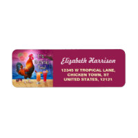 Funny Cocktail de pollo con galloMar de playa trop