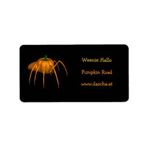 Etiqueta Funny Halloween Spider