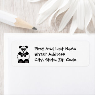 Etiqueta Funny Pandamonium Panda Personalizado, Cute Stress