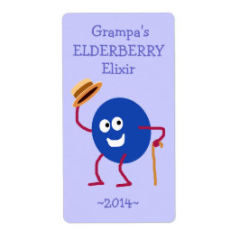 Etiqueta Funny Personalizado Elderberry Wine Labels