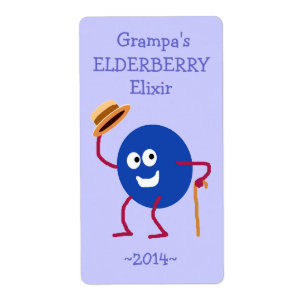 Etiqueta Funny Personalizado Elderberry Wine Labels