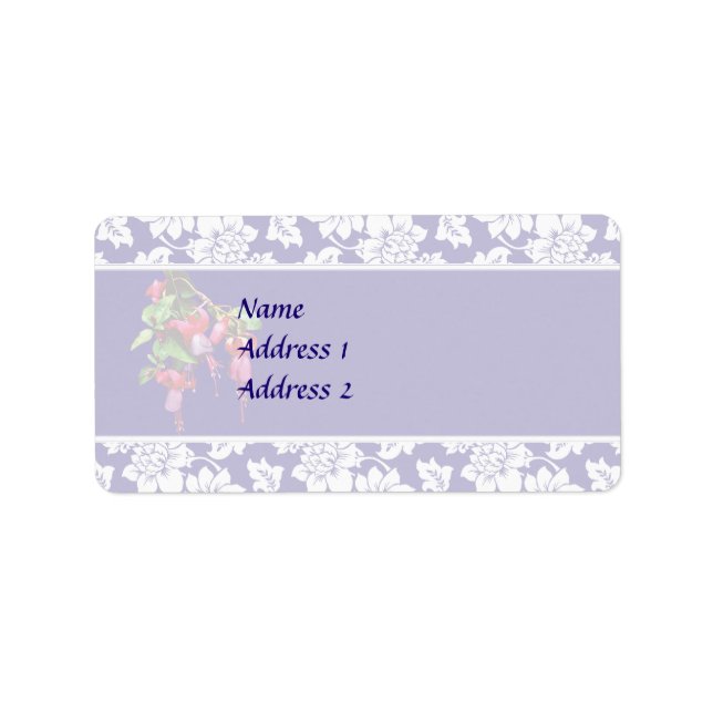 Etiqueta Fuschia Marshia Wedding Invitation Set (Frente)