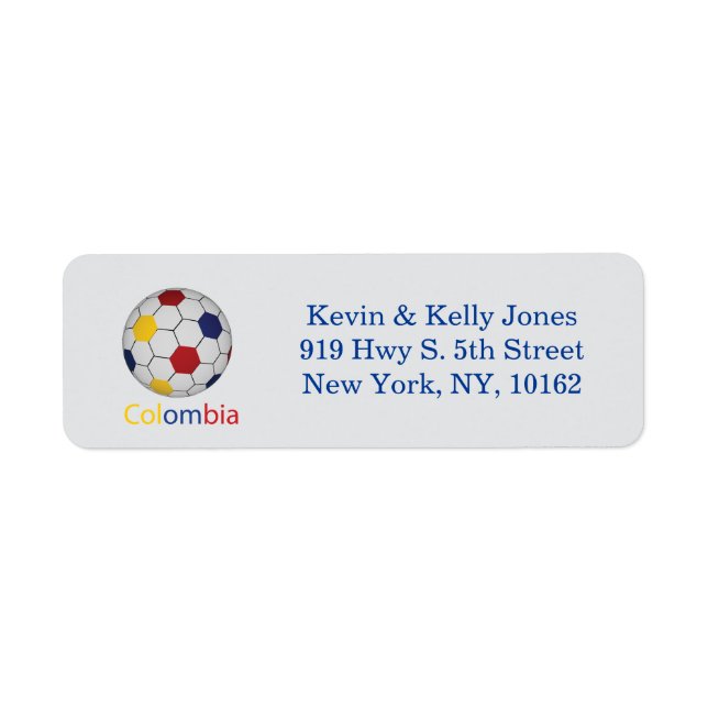Etiqueta Fútbol Colombiano (Frente)