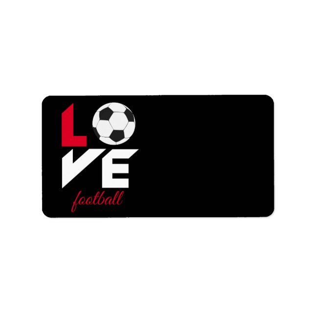 Etiqueta Fútbol de amor (Frente)