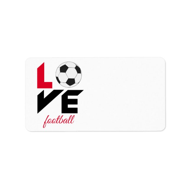 Etiqueta Fútbol de amor (Frente)