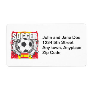 Etiqueta Fútbol España del Grunge