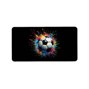 Etiqueta Futbolista Guay Deporte Para Niños Hombres Chicas 