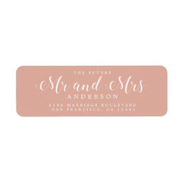 Etiqueta Futuro Sr. Script Dusty Pink