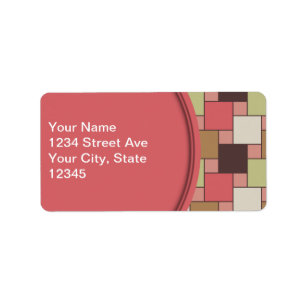 Etiqueta Gabinete de la especia geométrico