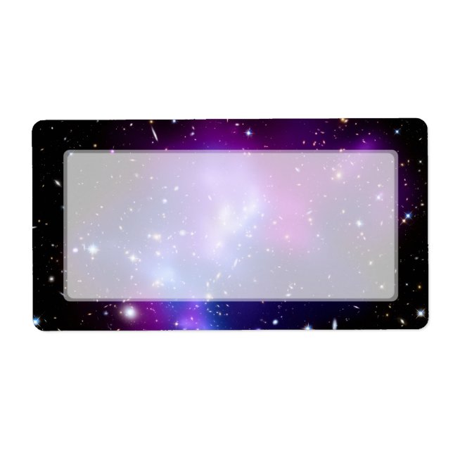 Etiqueta Galaxy Cluster MACS J0717 (Telescopio Hubble) (Frente)