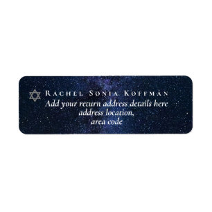Etiqueta Galaxy Starry Night BAT/BAR MITZVAH Starry Night