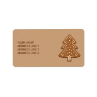 Galleta de árbol de Navidad con pan de jengibre co