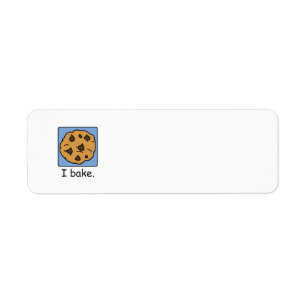 Etiqueta Galleta de microprocesador de chocolate deliciosa