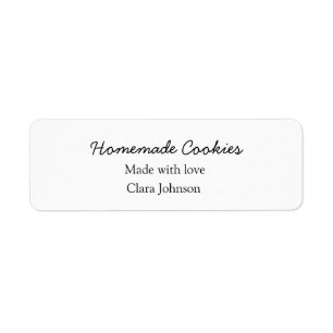 Etiqueta Galletas caseras añade tu nombre de texto personal