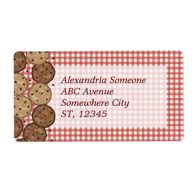 Etiqueta Galletas de chocolate (Frente)