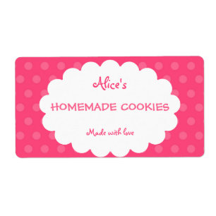 Etiqueta Galletas hechas en casa personalizadas lunar