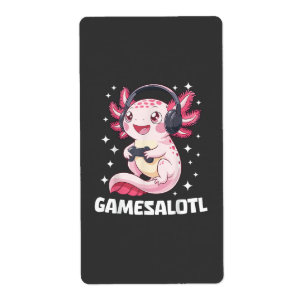 Etiqueta Gamesalotl Axolotl Gaming