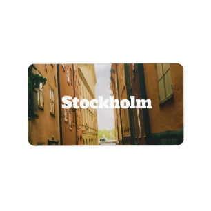 Etiqueta Gamla Stan, recuerdos de Estocolmo, Europa retro