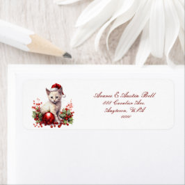 Etiqueta Gatitos Pequeños Vestidos Para Navidades