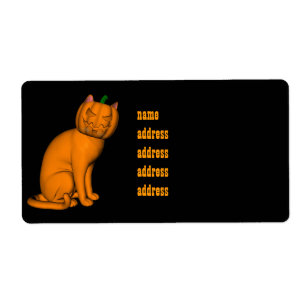 Etiqueta Gato de halloween raro