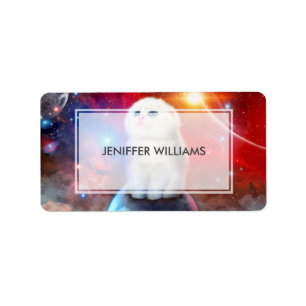 Etiqueta Gato llorando en el espacio