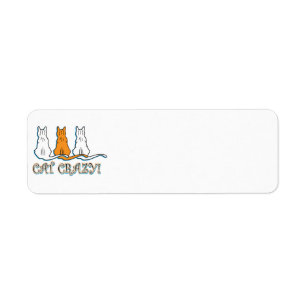 Etiqueta Gato Naranja loco Tabby Gats