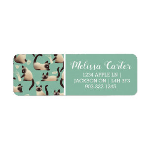 Etiqueta Gatos malvados siameses golpean las cosas