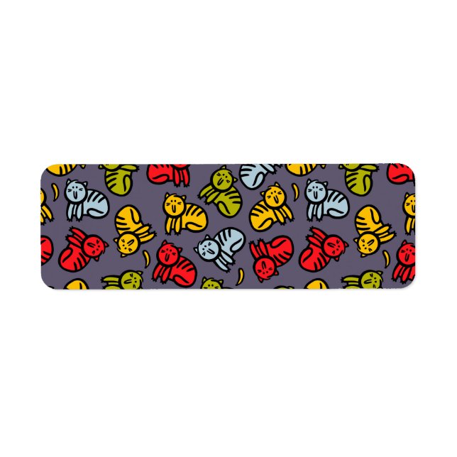 Etiqueta Gatos más bananas (Frente)