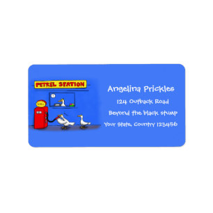 Etiqueta Gaviotas marinas divertidas petrel humor personali