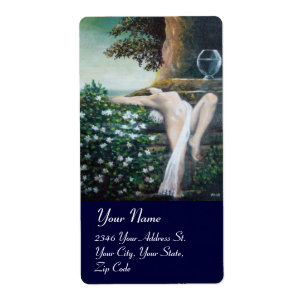 ETIQUETA GEA, MIRTEL Y AGUA