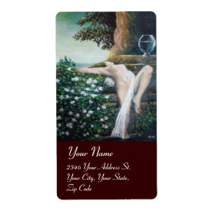 ETIQUETA GEA, MIRTEL Y AGUA