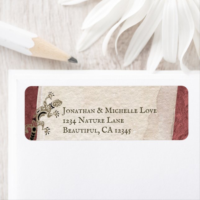 Etiqueta Gecko - Dirección Lizard, Stucco y Stone Southwest (In situ)