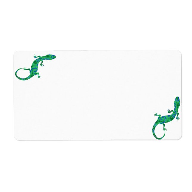 Etiqueta Gecko verde (Frente)