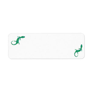 Etiqueta Gecko verde