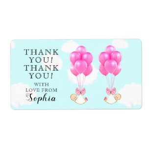 Etiqueta Gemelos Chica Baby Shower