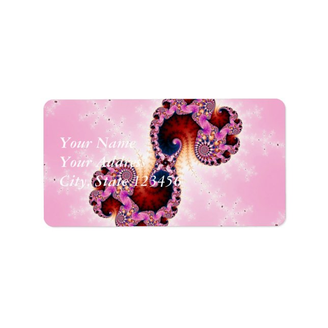 Etiqueta Gemini Fractal Art (Frente)