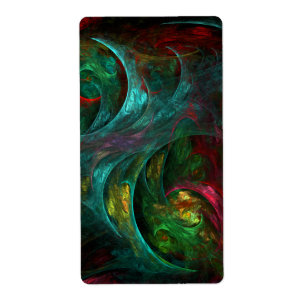 Etiqueta Génesis Nova Resumen Arte Fractal