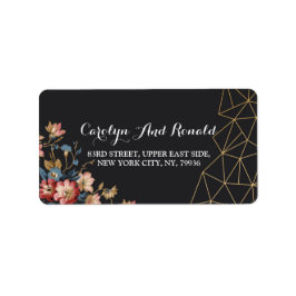 Etiqueta Geométrica de oro